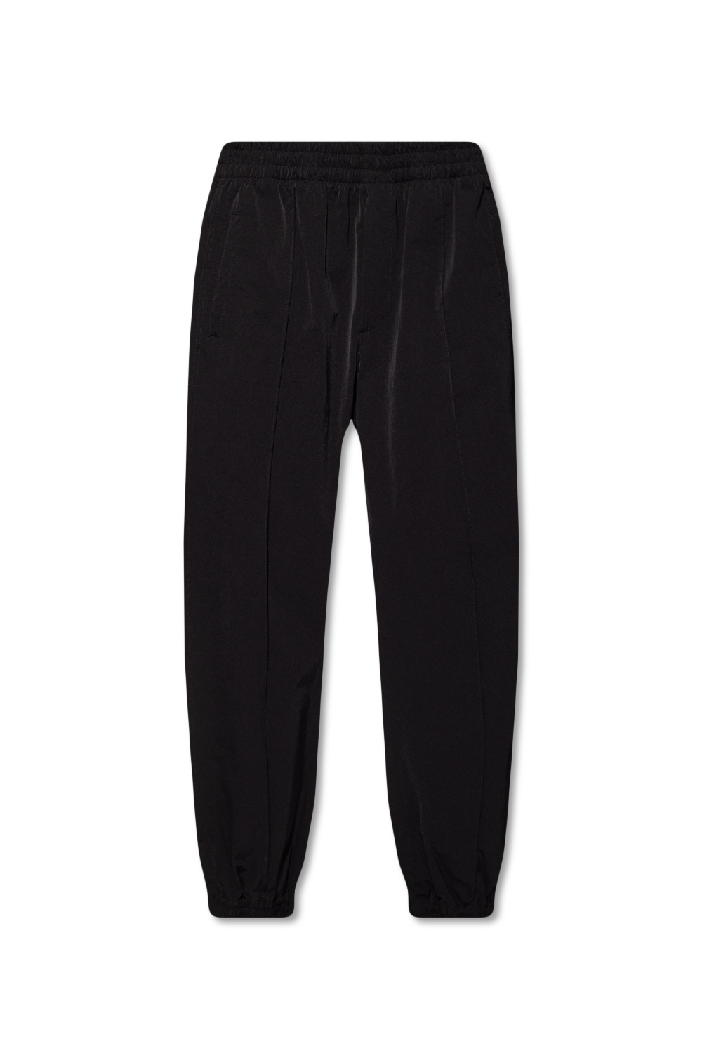 Black nylon outlet joggers